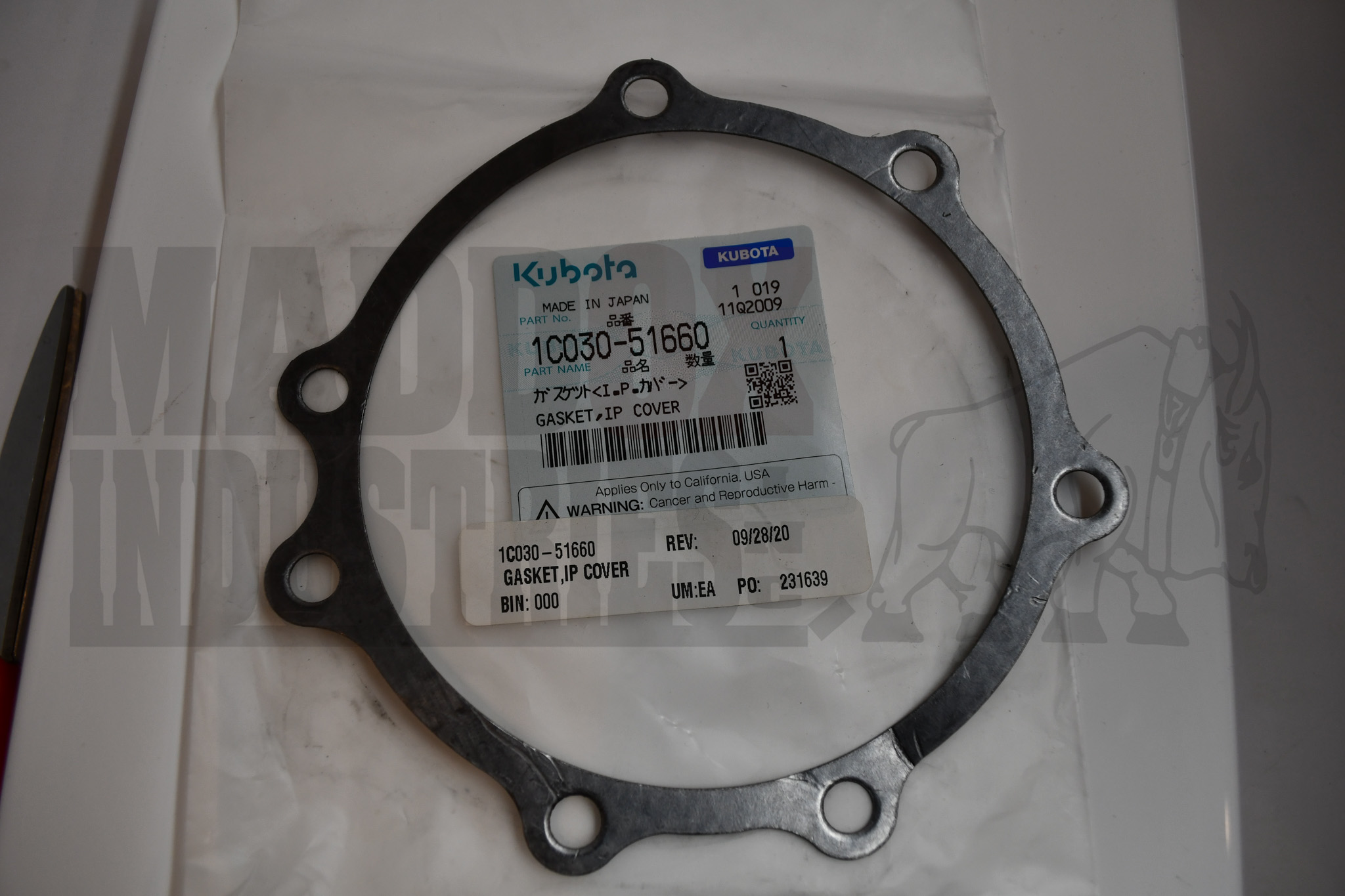 Kubota 1C030-51660 Injection Pump